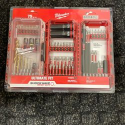 Milwaukee 75 PC SHOCKWAVE Impact Duty Drill, Drive & Fasten Set