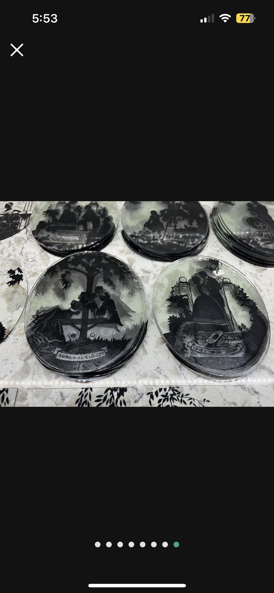 Antique Silhouettes No Frames