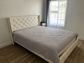 Queen bed and mattress