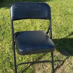 EIGHT Metal Padded Folding Chairs -GREAT for Holiday Parties $20 each or take ALL eight for $100