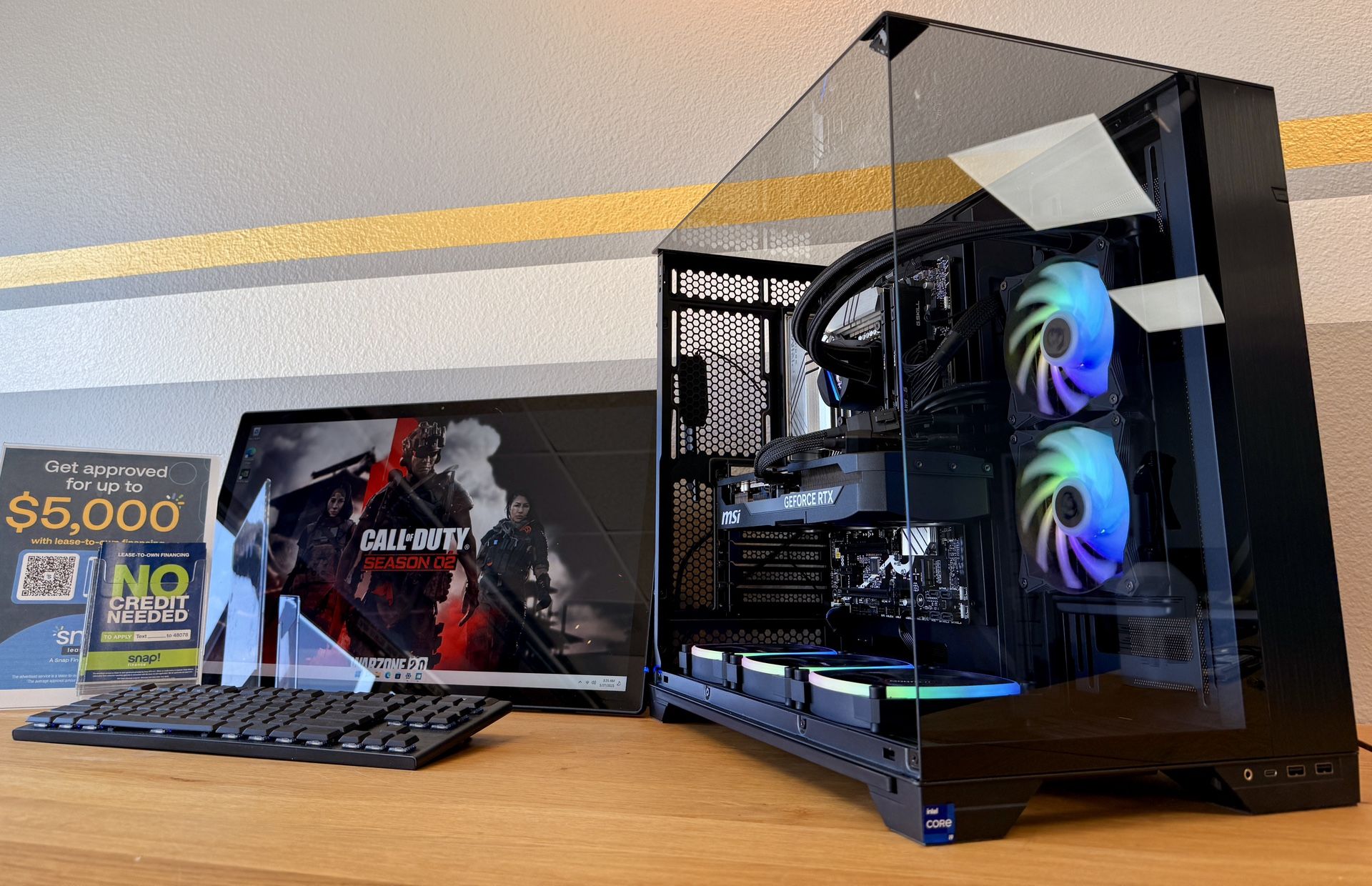 Gaming PC Custom Built by AREA 51✓🕹 Full RGB Set,Intel i9/32GB RAM/