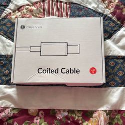 Keychron White Coiled Keyboard Cable 