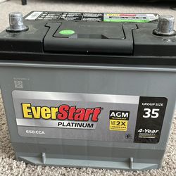 Brand new car battery.