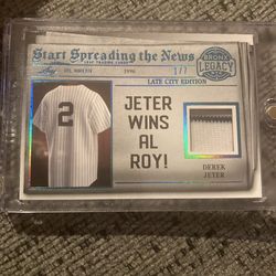 Derek Jeter patch card