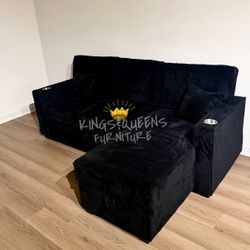 New Black Sofa 