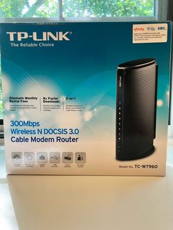 TP-Link TC-W7960 DOCSIS 3.0 Cable Modem Router – Tested – Complete