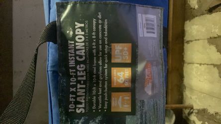 10x10 Ft Instant Slant-Leg Canopy
