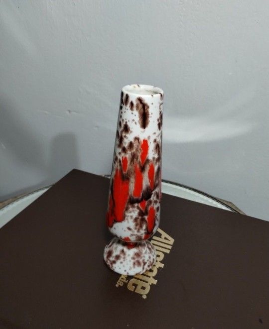 DRIP GLAZE CERAMIC VASE 6.5"×1.5" - M09