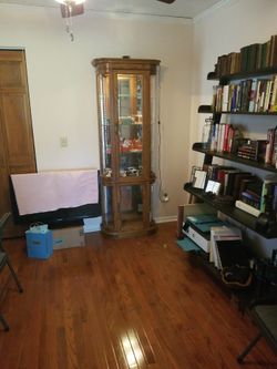 Beautiful Beautiful Curio Cabinetw/ Round Glass OBO