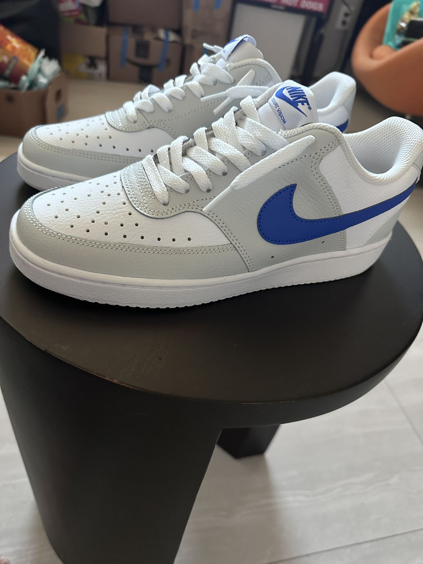Nike Court Vision Low Men's Photon Dust Racer Blue 8.5