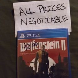 Sealed Ps4.  Wolfenstein 2