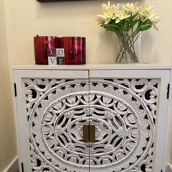 Farmhouse Wood Storage cabinet 