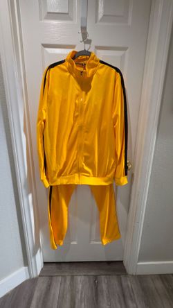 Bruce Lee Costume / yellow track suit Size Large