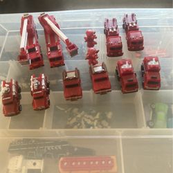 Vintage Funrise Mini Micro Fire Department Vehicles