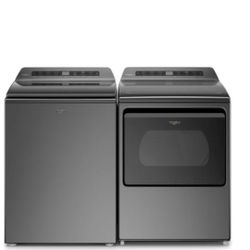 Whirlpool Washer And Dryer Electric Chrome Shawdow