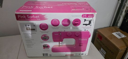 Janome Pink Sorbet Sewing Machine – 15 Stitches