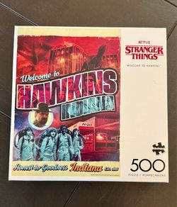 NEW DISCONTINUED - Stranger Things - Welcome to Hawkins - 500 Piece Puzzle
