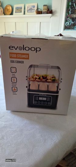 New, Egg cooker and food steamer, by Evoloop