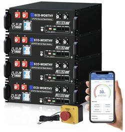 ECO-WORTHY 5.12kWH Server Rack Battery LiFEPO4