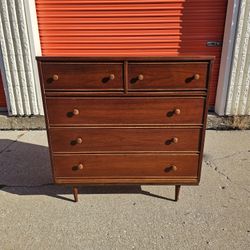 1960s Dixie Mid Century Modern Highboy Dresser
