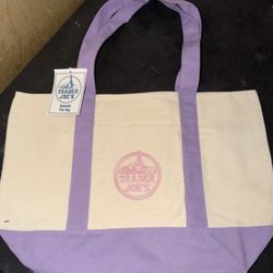 Trader Joe’s Big Purple Tote Bag 