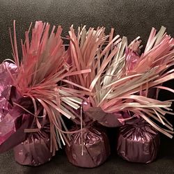 NEW - 175 Gram Fringed Foil Weight  Color: Pink & Light Pink  All 3 for $4.75
