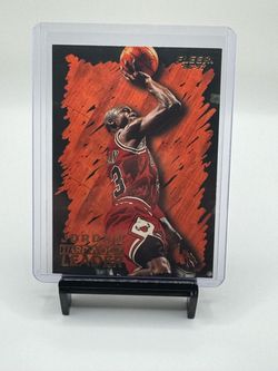 🔥🏀🐐 96’-97’ Fleer Michael Jordan Hardwood leader insert #123🏀🔥