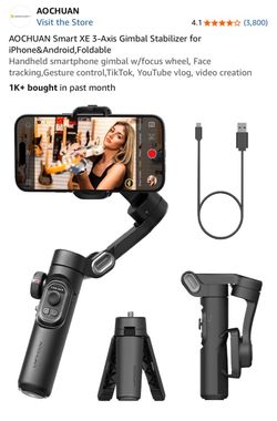 Smart XE 3-Axis Gimbal Stabilizer for iPhone&Android,Foldable