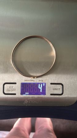 10k bangle bracelet