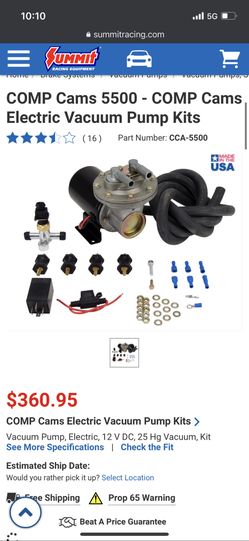 Comp Cam Vacuum Pump New