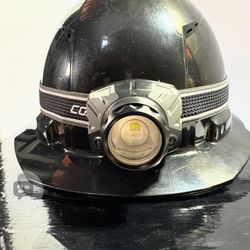 Milwaukee Hard Hat (Color Black) AND Coast FL86R 1250 Lumens LED Headlamp