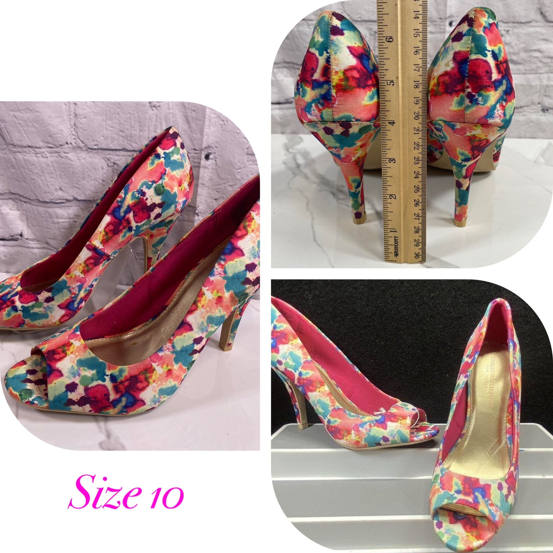Christian Siriano For Payless Satin Peep Toe Heels