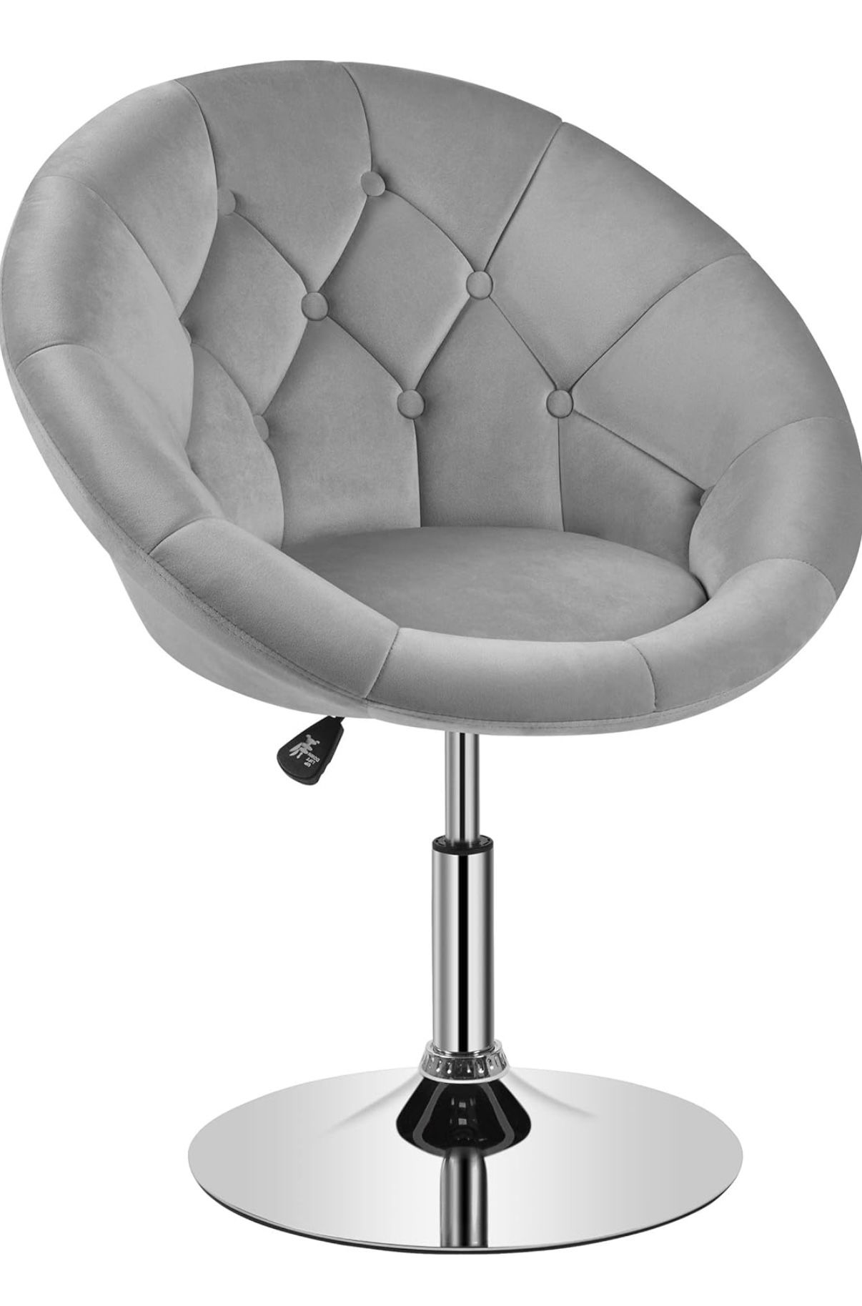 Light Gray Velvet Office Chair - 592315