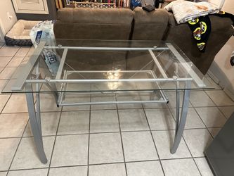 Glass desk