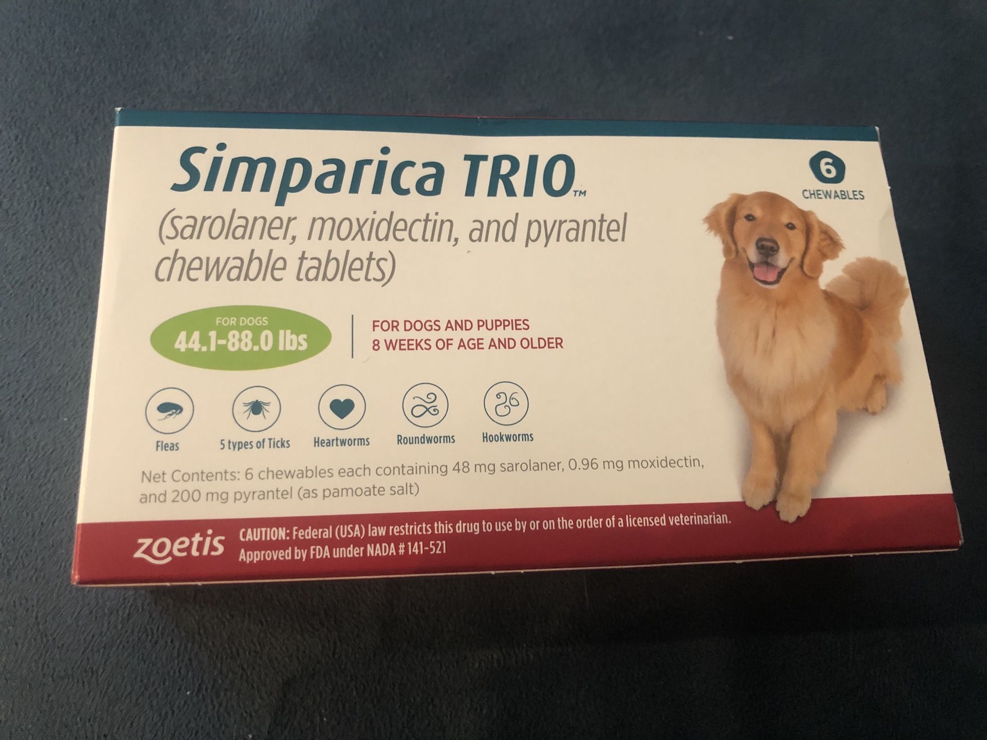 Simparica Trio 44.1-80lb