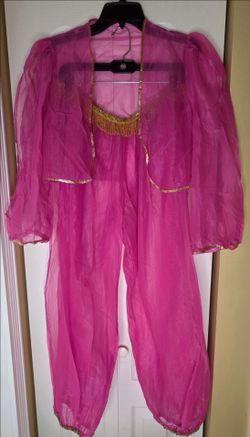 Halloween Women's/Girl's 2pc Genie Costume Complete Outfit with Sequined Hat
