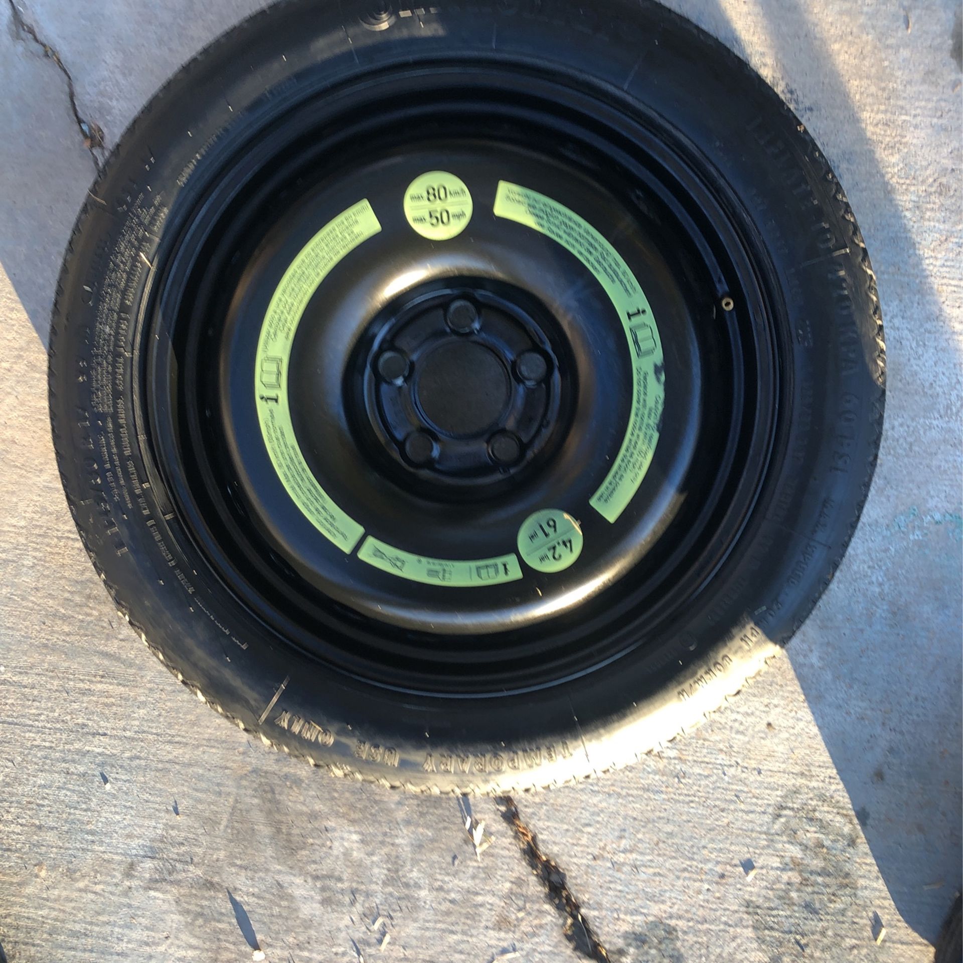 One Mercedes Benz Spare rim