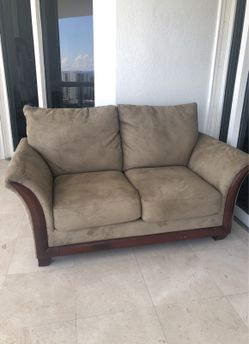 Microfiber sofa set like new condition.