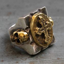 Skull Cross Ring 