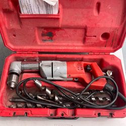 Milwaukee Heavy Duty Corded Right Angle Drill With Case