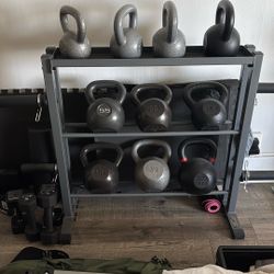 Weight Rack & Set 