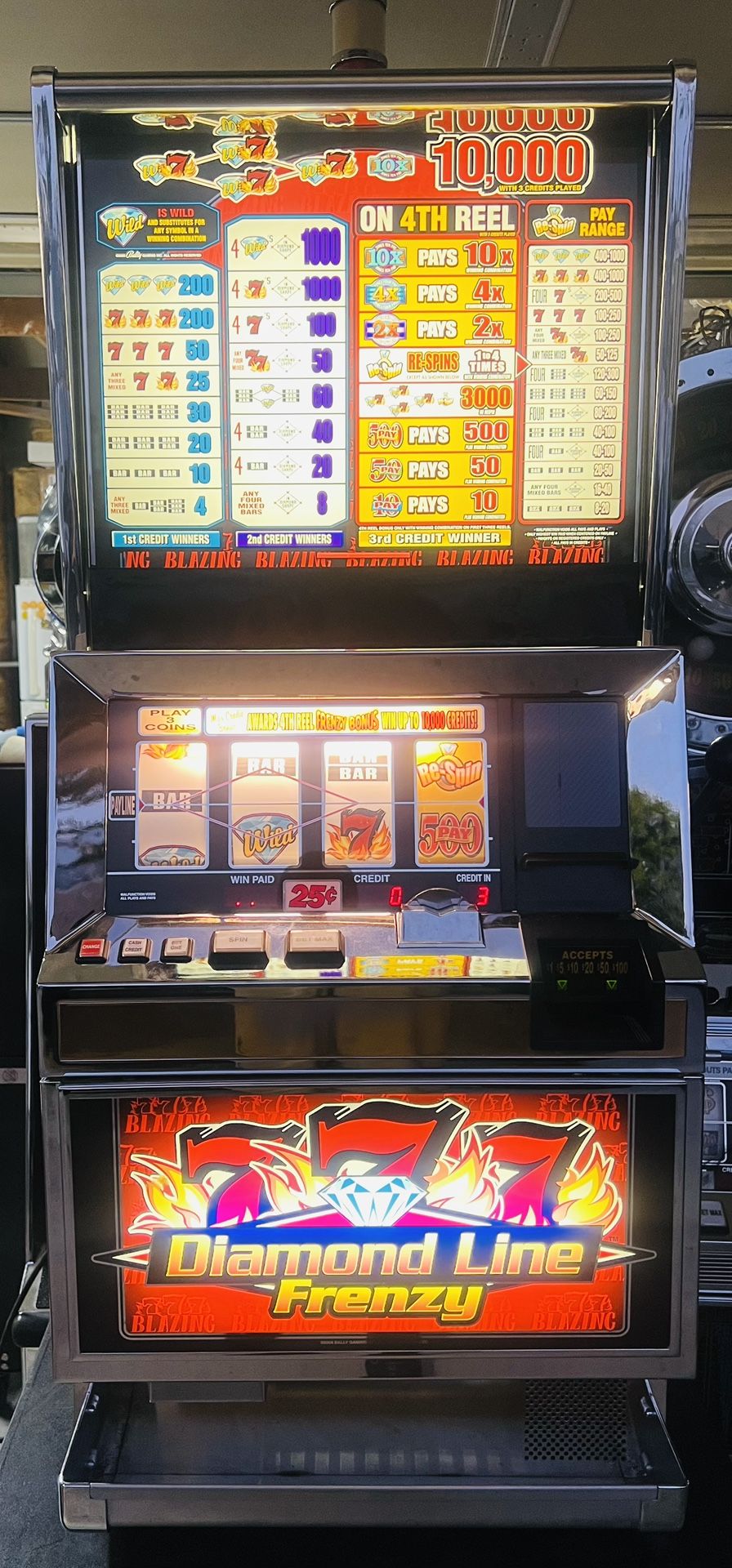 Diamond Line Frenzy Slot Machine