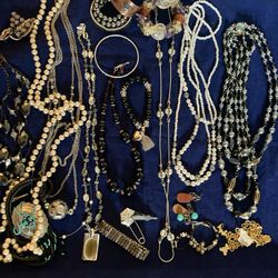 Jewelry Lot Of Necklace And Bracelets