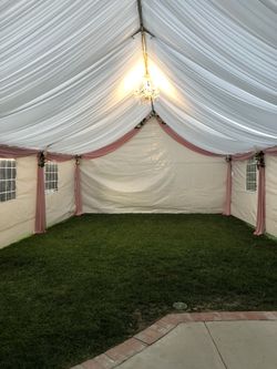 Canopy with drapes/ party supplies/ party decorations