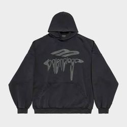 Balenciaga Hoodie Black Medium 