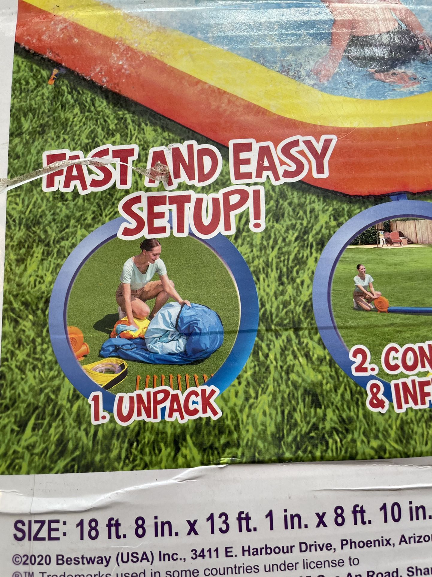 New In Box The Aquatic Adventure™ Mega Water Park is the ideal backyard play experience. This inflatable water park features a safe and sturdy water s wfdjnjc.com