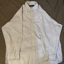 Polo Ralph Lauren Shirt Big Blue Flesh Pony Long Sleeve Mens