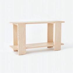 Bleached oak console table / last one /Ready to be assembled / natural wood