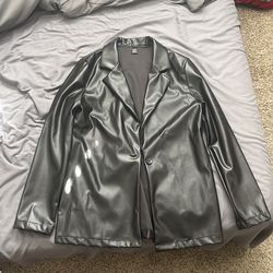 SHEIN pleather xxs jacket