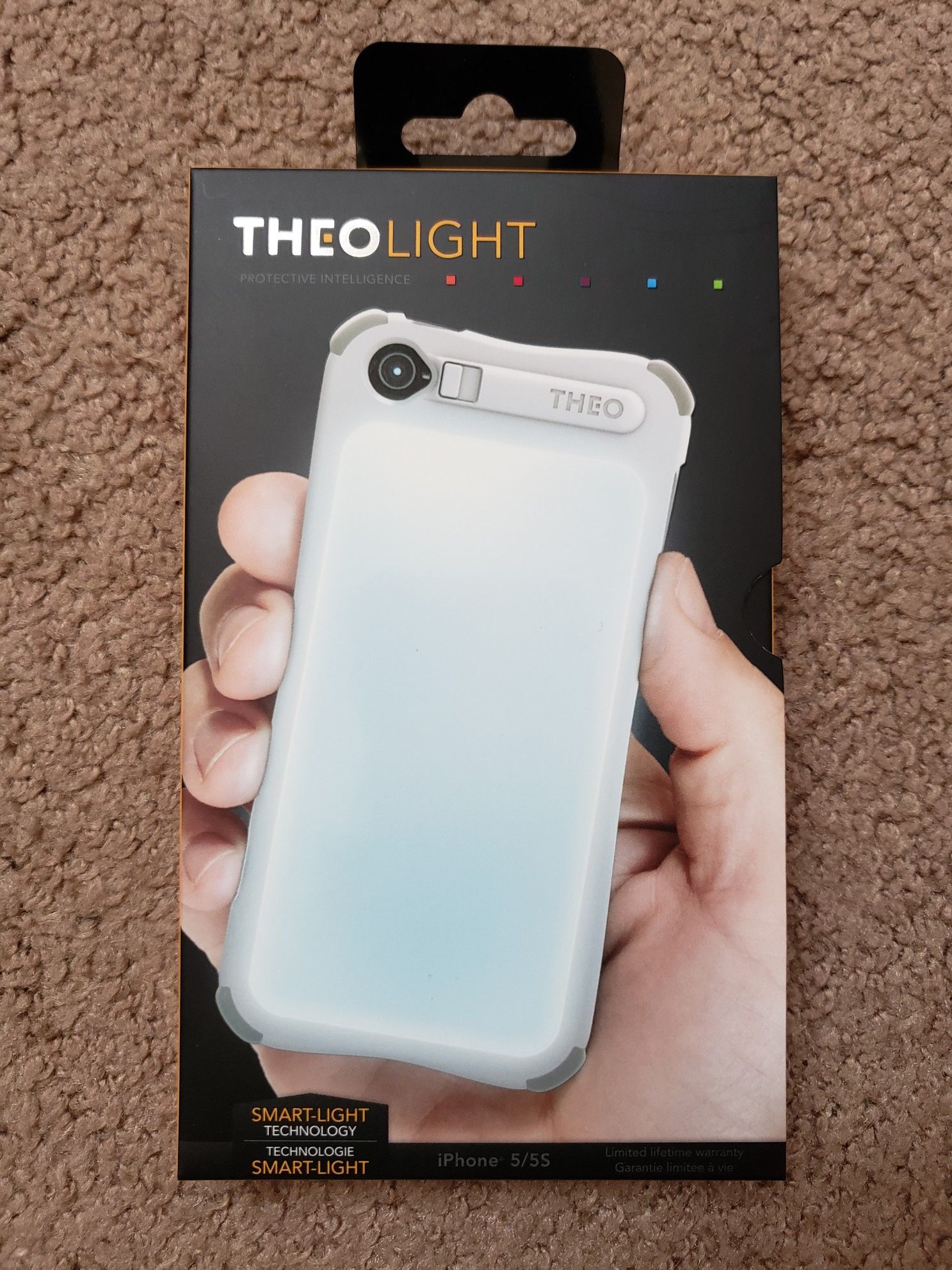NIB THEO LIGHT Phone Case for iPhone 5 and 5s